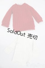 SD/OF:セーターワンピセット（ボルドー）・ミニ S-25-11-23-274-GN-ZS