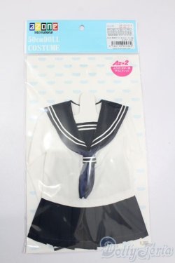 画像1: azone/OF:AZO2長袖クラシカルセーラー服＆スカーフセット S-25-06-01-049-GN-ZS