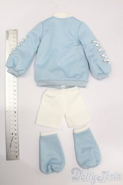 画像2: MSD＆MDD/OF:メランコリック水色ジャージ・ミニ S-25-06-08-275-GN-ZS