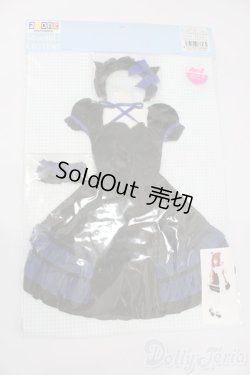 画像1: azone/OF:AZO2 シャットノワールドレスセット(ブラック×ロイヤルブルー) S-25-06-08-203-GN-ZS