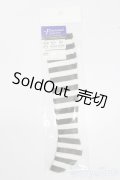SD/OF:SDオーバーニーソックス(白×黒ボーダー) S-25-06-08-195-GN-ZS