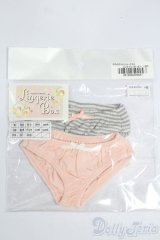 SD/OF:やわらかコットンショーツセット (ピンク・グレーボーダー) S-25-06-08-174-GN-ZS