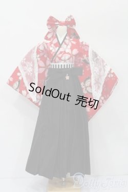 画像1: DD/OF 大正袴set(赤)(M+V Studio様製) S-26-01-04-226-TO-ZS