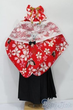 画像3: DD/OF 大正袴set(赤)(M+V Studio様製) S-25-11-23-677-TO-ZS