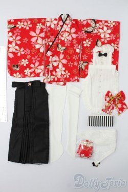 画像6: DD/OF 大正袴set(赤)(M+V Studio様製) S-25-11-23-677-TO-ZS