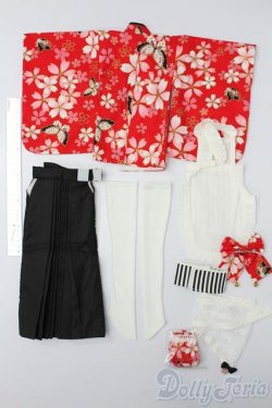 画像7: DD/OF 大正袴set(赤)(M+V Studio様製) S-25-11-23-677-TO-ZS