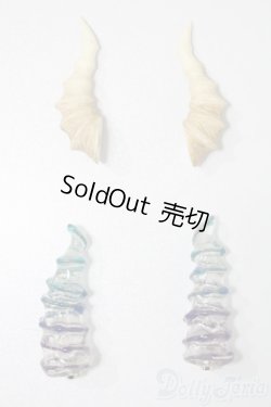 画像1: 1/3ドール/角パーツ：頭飾造形forDoll様製 x2 S-25-09-07-249-TO-ZS