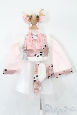 画像1: MDD/OF サクライロPANDAチャイナドレス S-25-10-05-260-TO-ZS