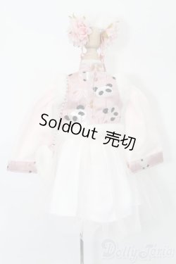画像3: MDD/OF サクライロPANDAチャイナドレス S-26-03-29-583-TO-ZS