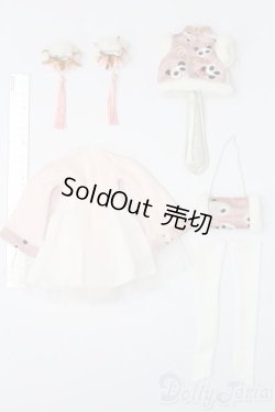 画像6: MDD/OF サクライロPANDAチャイナドレス S-26-03-29-583-TO-ZS