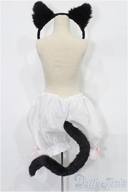 画像2: DD/黒ネコカチューシャ&しっぽドロワーズ(ボークス) S-25-11-23-232-TO-ZS