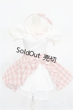 画像1: DD/OF：ピンクチェックフレアスカートセット S-25-12-07-077-TO-ZS