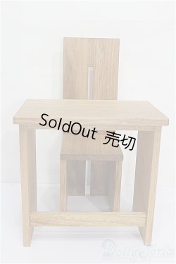 画像1: 40cmドールサイズ/机+椅子 S-26-02-08-115-TO-ZS