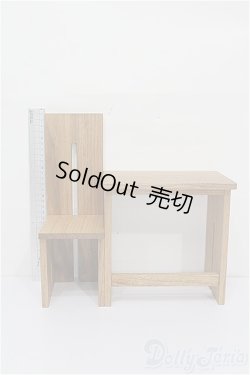 画像2: 40cmドールサイズ/机+椅子 S-26-02-08-115-TO-ZS