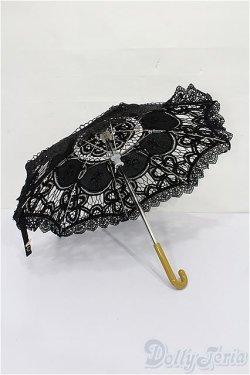 画像2: SD/ドルフィー用エレガントノワールレース日傘 S-26-02-08-161-TO-ZS