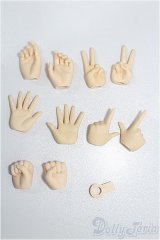 オビツ50/交換用手 ハンドパーツ：azoneアイリスコレクトプチ等 S-26-02-08-309-TO-ZS