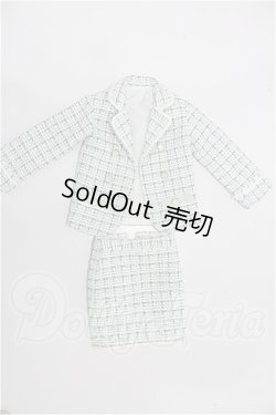 画像1: MSD/OF：ツイードセットアップコーデ（ミント）・ミニ S-26-03-22-292-TO-ZS