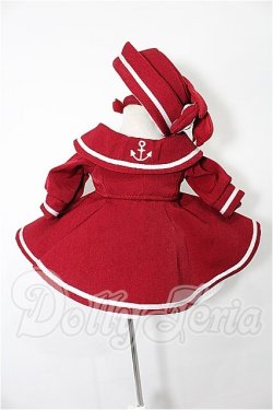 画像3: MSD/OF:セーラースタイルワンピース(エンジ)・ミニ S-26-04-19-151-TO-ZS