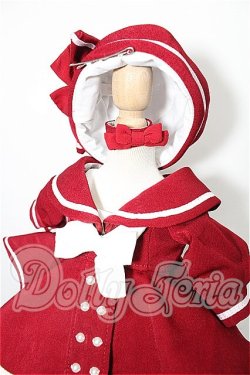 画像4: MSD/OF:セーラースタイルワンピース(エンジ)・ミニ S-26-04-19-151-TO-ZS