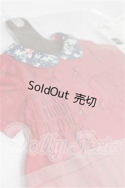 画像3: SDM＆MDD/OF：よそゆきワンピセット（ダークレッド）・ミニ S-26-10-11-110-TO-ZS