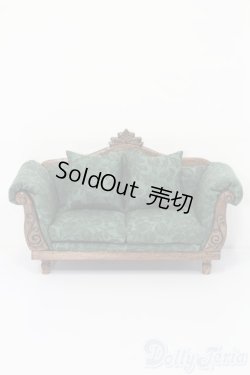 画像1: 1/12ドール/Arcadian様製ソファ S-25-11-16-457-GN-ZS