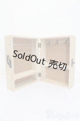 1/12ミニチュア/しまえる箱型クローゼット(ディーラー製) S-25-01-12-205-YB-ZS