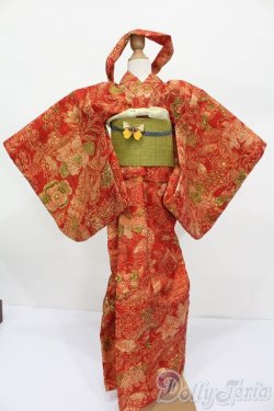 画像1: SD13女の子・SDGrG/OF:Baroque様製着物 S-25-03-16-204-GN-ZS