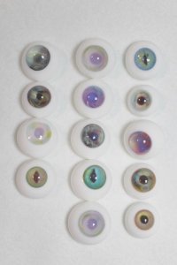 14〜18mm/kukka様製シングルグラスアイ まとめて/ドール用　アイ A-25-04-02-012-NY-ZA