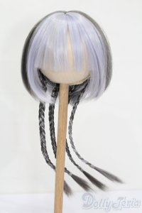 8-9inch/ウィッグ ブレイドバングボブ Pigdoll様製 S-25-06-15-222-GN-ZS