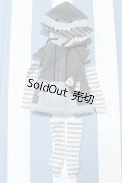 画像1: 【新宿マルイアネックス店 店頭販売商品】MDD/OF:さめパーカーワンピースセット cloth-lab.様製 2100150000012506-ZM