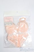 DD/OF:リボンブラ＆ショーツセット(ピンク・L胸) S-25-07-06-149-GN-ZS