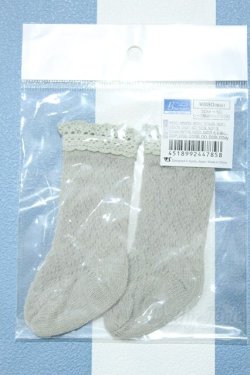 画像1: 【新宿マルイアネックス店 店頭販売商品】SDM＆MSD/OF:レース編みソックス(灰) 2100150000013034-ZM