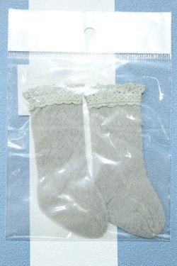 画像2: 【新宿マルイアネックス店 店頭販売商品】SDM＆MSD/OF:レース編みソックス(灰) 2100150000013034-ZM