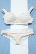 【新宿マルイアネックス店 店頭販売商品】DD/OF:しましま下着セットM　ピンク 2100150000013238-ZM