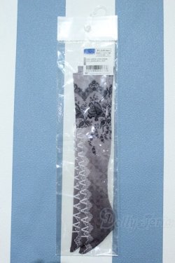 画像1: 【新宿マルイアネックス店 店頭販売商品】MSD/OF:レースアップ柄ソックス(灰)・ミニ 2100150000013833-ZM