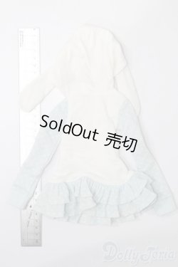 画像2: azone/OF:AZO2バニーパーカーワンピースII ホワイト x ライトブルー S-25-08-24-192-GN-ZS