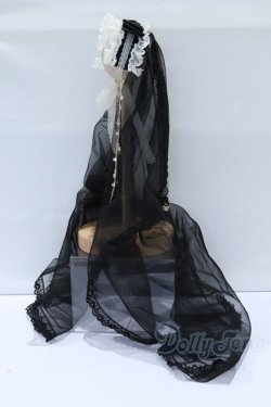 画像2: 40cmサイズドール/OF:MELODY.C様製 ウエディングヘッドドレス(黒) S-26-01-11-074-GN-ZS