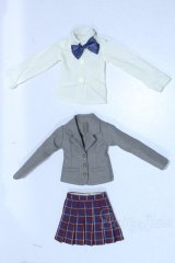 MDD/OF:ブレザー制服セット（グレー）・ミニ S-25-10-19-039-SK-ZS