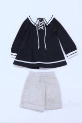 SDM/OF:編み上げワンピ＆キュロットセット・ミニ S-26-02-01-087-SK-ZS