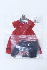 SDM/OF:よそゆきワンピセット(ダークレッド)・ミニ S-26-01-18-080-SK-ZS