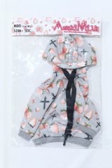MDD/OF:AzukiMilk様製 いちごパーカーワンピ S-26-02-08-035-SK-ZS