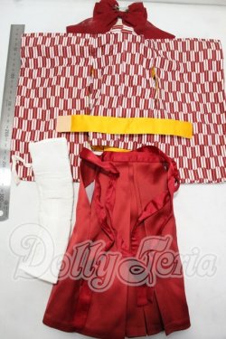 画像2: MDD/OF:女学生袴セット(緋色)・ミニ Y-26-10-13-194-WA-ZY