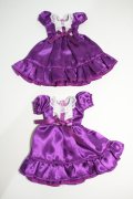 リカちゃん/OF:紫ドレス衣装(リカちゃんキャッスル製) Y-23-07-05-063-YB-ZY