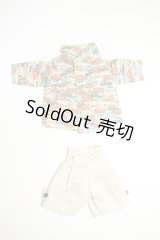 momoko/OF:ボーイッシュシャツ+ハーフパンツ Y-23-08-23-101-YB-ZY
