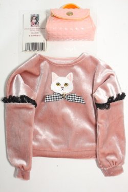 画像1: DD/OF衣装セット:バラ ベルベットセーター+バッグ velvet sweater Y-23-09-06-044-YB-ZY