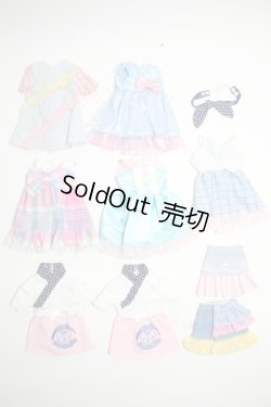 画像1: 22ｃｍ〜24ｃｍドール/OF:衣装セット(青&ピンク系) Y-23-09-20-007-YB-ZY