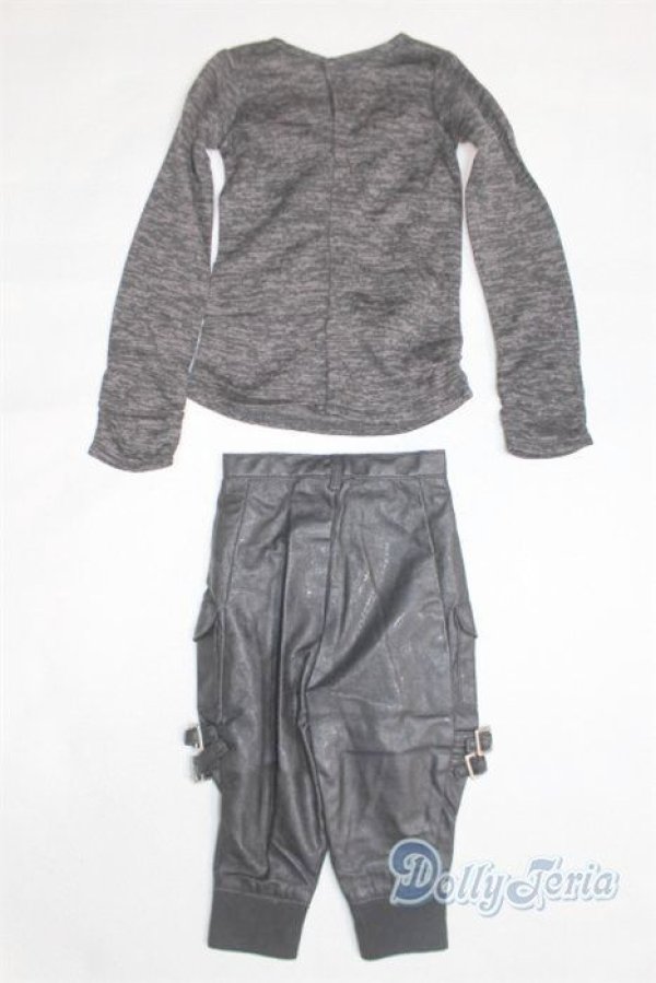 画像2: SD13BOY/OF：VOLKS製ソリッドブラックサルエルパンツ U-25-12-10-240-TN-ZU (2)