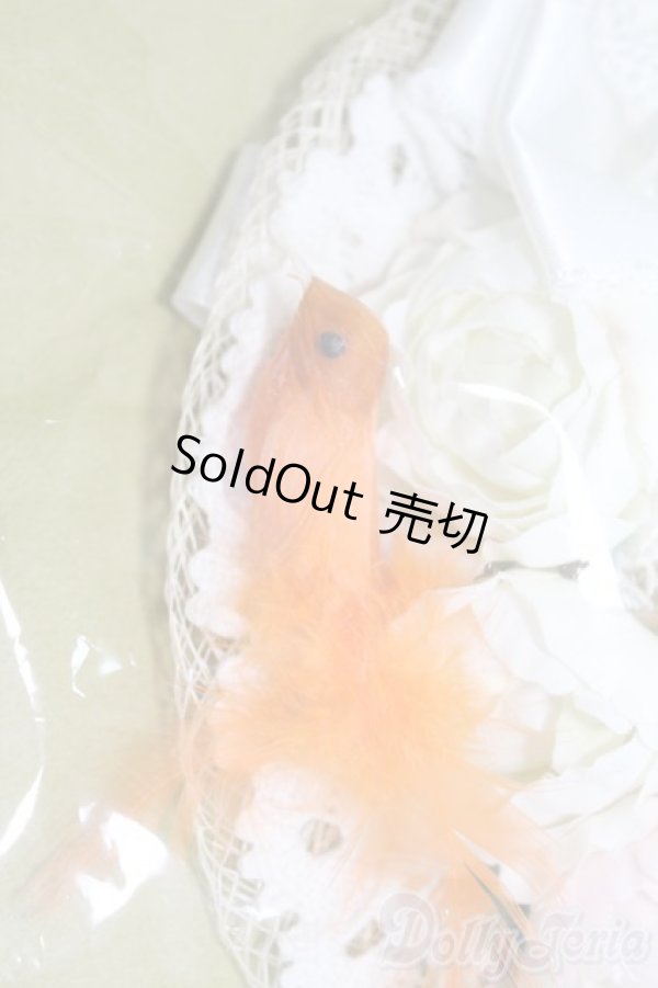 画像2: SD、MSD/OF：苺と鳥のムギワラハート/1/3　60ｃｍ　BJD　MJD　衣装　ドール用 I-25-07-06-3096-TN-ZI (2)