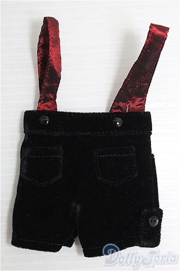 画像2: 【SALE】30cmドール/OF サロペット(赤ｘ黒) I-24-12-15-2091-TO-ZI (2)