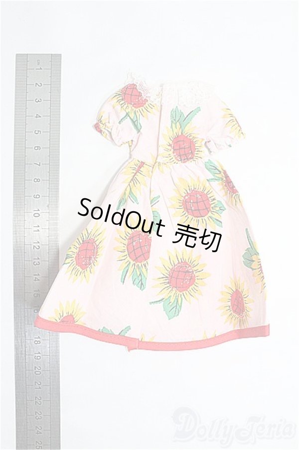 画像2: 1/6(27cm)ドール/OF ひまわり柄ワンピース I-25-04-06-2116-TO-ZI (2)